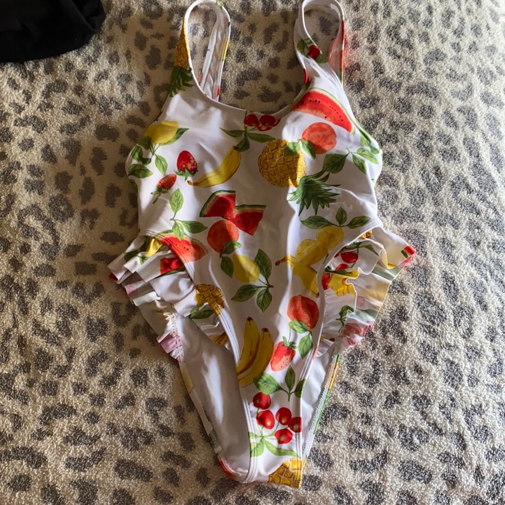 Forever21 fruit print one piece